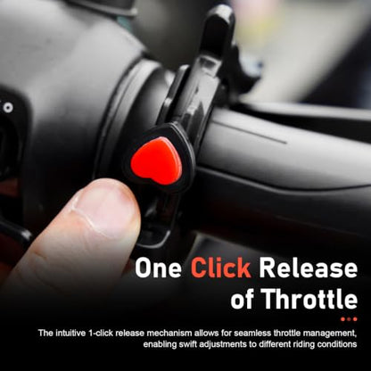 Motorcycle Cruise Control Assist, Motorcycle Throttle Lock, Adjustable Grip Clamp, Universal for Motorcycle Throttle Cruise Control Accessories (Black)