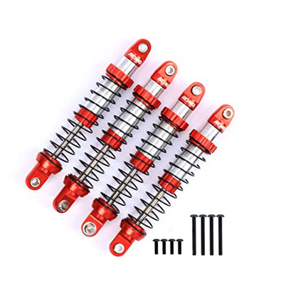 RCAWD for UTB18 Capra RC Shocks Upgrades, Front & Rear Shock Absorber Parts #AXI213004#AXI213000, for Axial 1/18#AXI01002 Red - color: Red