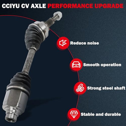 CCIYU CV Axle Shaft Assembly for Chrysler Sebring 2007-2010 | CV Shaft for Dodge Avenger/Journey 2008-2009,2011-2020 – Front Right Passenger Side - Replace# 66-3520 - size: 17-9924