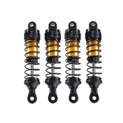 4PCs Upgraded Shock Absorbers Front ＆ Rear Hydraulic Shock Absorbers for MJX Hyper Go SCY Wltoys H16BM H14BM 14301 14302 14303 1/12 1/14 1/16 RC Car Upgrade Parts (80mm Golden) - color: 80mm Golden