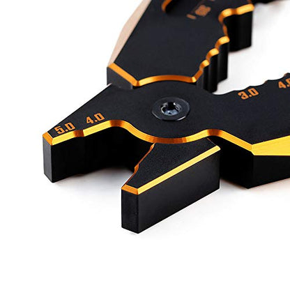 INJORA RC Tool Kit Shock Pliers Shaft Ball Pliers End Multi-Function Pliers Shock Absorber Repair Clip for 1/10 1/8 RC Model Car