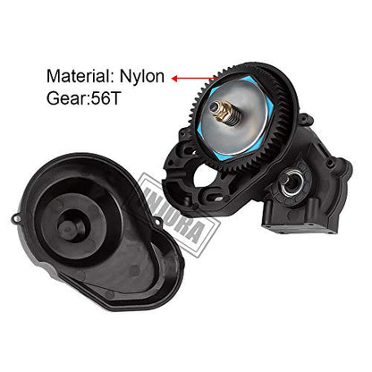 INJORA Black Complete Gearbox Transmission for 1/10 Axial SCX10 II 90046
