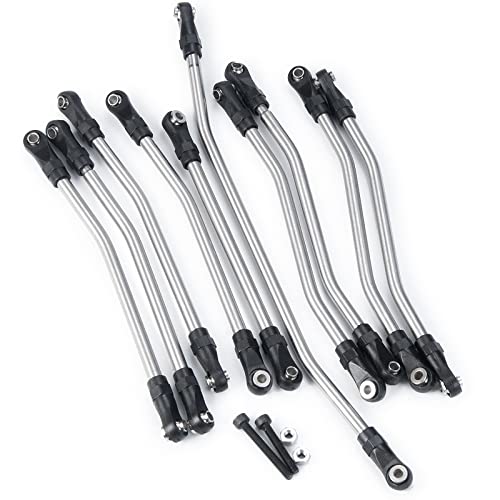 Benedict Harry 10PCS Stainless Steel Link Rod Linkage for Axial Wraith AX90018 90020 90031 90045 90056 Upgrade Parts
