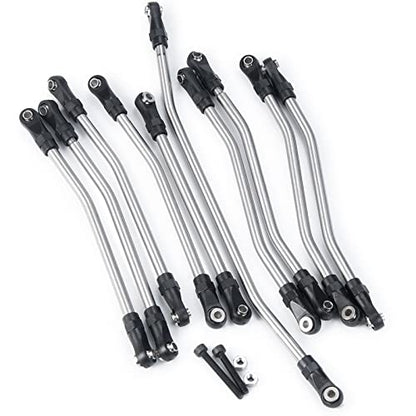Benedict Harry 10PCS Stainless Steel Link Rod Linkage for Axial Wraith AX90018 90020 90031 90045 90056 Upgrade Parts