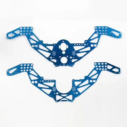 furitek Titan Frame KIT for Losi 1/18 Mini LMT 4 Wheel Drive Monster Truck Brushed RTR - Remote Control Car, RC Cars 1/18 Scale Toy Upgrade Parts (HELIDIRECT) (Blue) - color: Blue