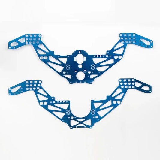 furitek Titan Frame KIT for Losi 1/18 Mini LMT 4 Wheel Drive Monster Truck Brushed RTR - Remote Control Car, RC Cars 1/18 Scale Toy Upgrade Parts (HELIDIRECT) (Blue) - color: Blue