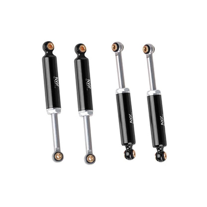 KYX Racing Aluminum Suspension Shock Absorber Inner Spring Shock 52mm Upgrades Parts Accessories for 1/24 RC Crawler Car Axial AX24 (4pcs), Black