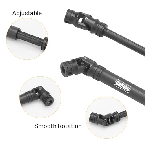daitoku Steel Centre Drive Shaft CVD Driveshaft Upgrade Parts 90-125mm for 1/10 Traxxas TRX-4 Axial SCX10 RC Crawler Car (2PCS)