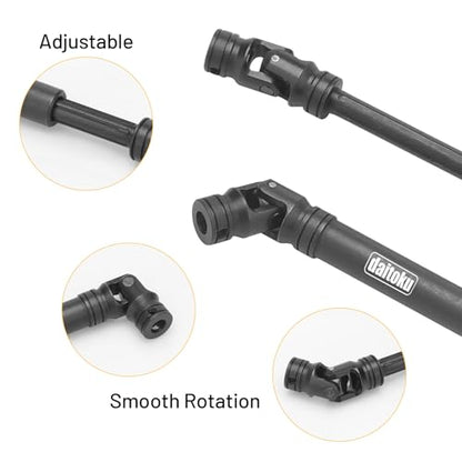 daitoku Steel Centre Drive Shaft CVD Driveshaft Upgrade Parts 90-125mm for 1/10 Traxxas TRX-4 Axial SCX10 RC Crawler Car (2PCS)