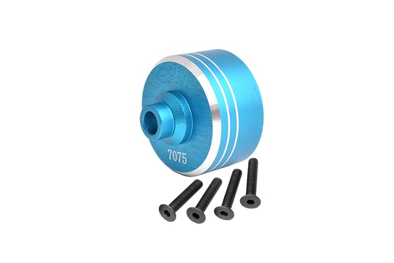 GPM Upgrades Aluminium 7075 Front/Middle/Rear Diff Case 1/10 4Wd XV-02 Pro Chassis（58707）/TT02/Rc Tt02D Drift Spec Chassis（58584） RC Car (Sky Blue) - color: Sky Blue