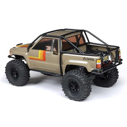Axial SCX10 III 1987 Toyota SR5 4X4 RC Truck 1/10, Tan | RTR Brushed Rock Crawler, AXI-2062T1, Lipo Battery and Charger Not Included - color: Tan