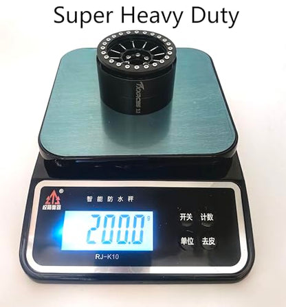 200g Super Heavy 2.2 Beadlock Wheels Rims for 1/10 RC Crawler 4pcs (Black) - color: Black
