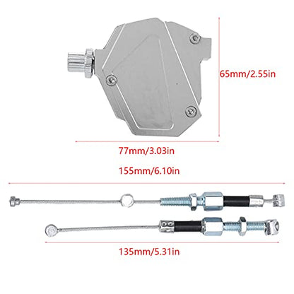 BRRNOO Clutch, Aluminum Alloy Clutch Box Aluminium Alloy Universal Modification Brake for Motorcycles and ATVs (Silver) - color: Silver
