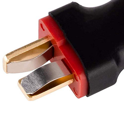 4pcs RC LiPo Battery Connector Adapter Compatible with EC3 to T Male Female Connectors ESC Charger