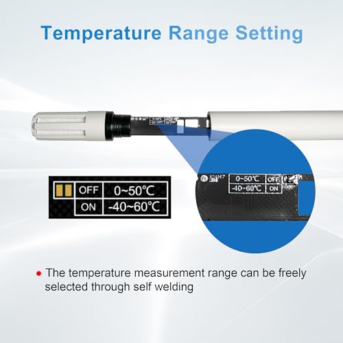 Tzone 4-20 mA Temperature Sensor Analog Humidity Probe Temp Transmitter | THT02C,4-20ma Output,plc temperature humidity sensor 4 20ma,Wall Mount,for Greenhouse HVAC Lab DCS Industrial Environmental - style: THT02C 4-20mA Output