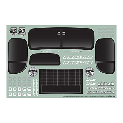 Pro-Line Racing 1946 Dodge Power Wagon Black 12.3 WB Crawlers PRO349918 Car/Truck Bodies Wings & Decals