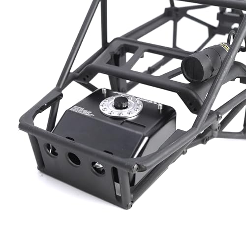 H10 Aluminum Alloy Simulated Cell Receiver Equipment Box Electric Box Fuel Tank for 1/10 RC Crawler Car Vanquish H10 Optic LCG Upgrade Parts (Silver) - color: Silver
