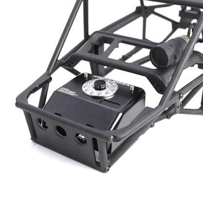 H10 Aluminum Alloy Simulated Cell Receiver Equipment Box Electric Box Fuel Tank for 1/10 RC Crawler Car Vanquish H10 Optic LCG Upgrade Parts (Silver) - color: Silver