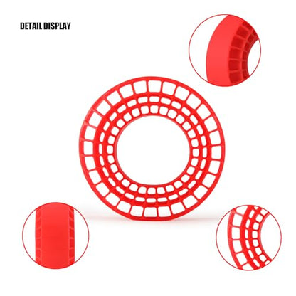 1.9 Inch Silicone Rubber Insert Foam Fit for 118-122mm 4.75" OD 1.9" Wheel Tires Inserts for 1/10 RC Crawler Accessories (Red) - color: Red
