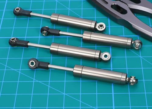 Alloy front rear built in spring shock absorber damper upgrade parts for 1/18 Axial UTB18 Capra trail buggy crawlers,Replace of # AXI213004 AXI213000(Titanium)