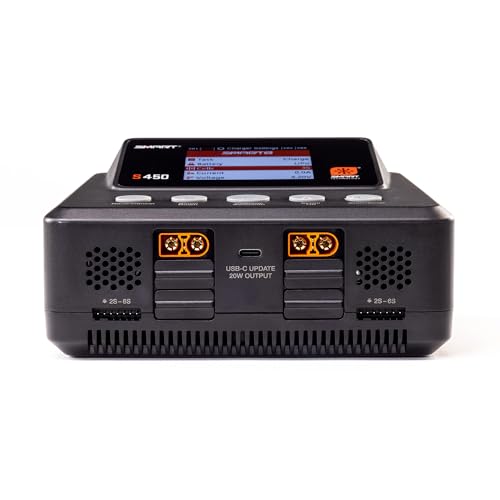 Spektrum S450 G2 AC/DC Smart Charger 4x50W Battery Charger, SPMXC3040