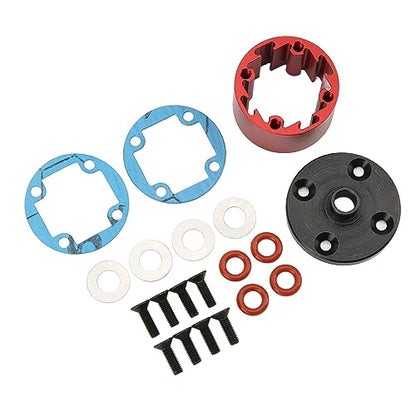 RC Differential Carrier Case Aluminum Alloy Diff Case 29mm Red Gear Box Cover for 7 8 Direct Replacement with Enhanced Durability and Extreme Load Performance