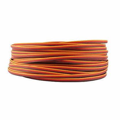 50 feet Servo JR Color Extension Cable 3p Line Futaba JR Aircraft Model Wire 30 cores 0.08mm 1.2mm
