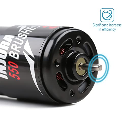 INJORA 550 3-Slot Waterproof Brushed Motor for 1/10 RC Car (29T) - size: 29T
