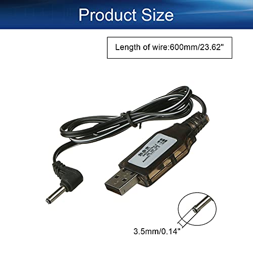 USB Charging Cable 3.5 mm DC Elbow for RC Car 7.2V 250mA Ni-MH Ni-CD Battery