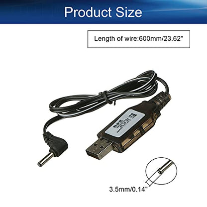 USB Charging Cable 3.5 mm DC Elbow for RC Car 7.2V 250mA Ni-MH Ni-CD Battery