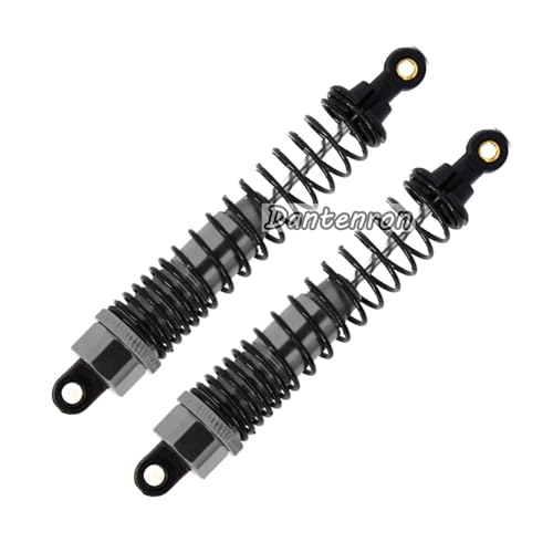4Pack 1/10 RC Truck Car Adjustable Shock Absorber Damper 108004 Upgrade Parts 108mm Oil 108mm Oil Adjustable Alloy Aluminum Shock For 1:10 HSP 94188 94108 94111 Redcat Volcano (Titanium) - color: Titanium