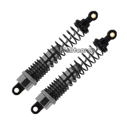 4Pack 1/10 RC Truck Car Adjustable Shock Absorber Damper 108004 Upgrade Parts 108mm Oil 108mm Oil Adjustable Alloy Aluminum Shock For 1:10 HSP 94188 94108 94111 Redcat Volcano (Titanium) - color: Titanium