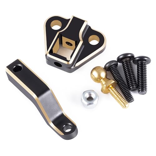 1/18 TRX4M RC Brass Tow Trailer Hitch Receiver Kit 9g / Set | RC Trailer Hitch Receiver Kit Compatible with TRX4M TRX4-M Defender 1/18 RC Crawler Car Upgrades Parts