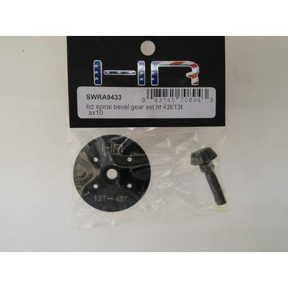 Hot Racing SWRA9433 43t/13t Steel Helical Diff Ring/Pinion Underdrive Gear Set