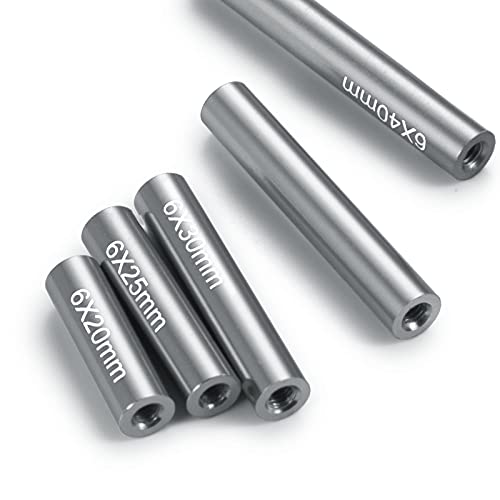 Que-T 17pcs 20-100mm Metal Linkage Pull Rod Kit for 1/10 RC Axial SCX10 Rock Crawler Car Upgrade Parts (Titanium) - color: Titanium