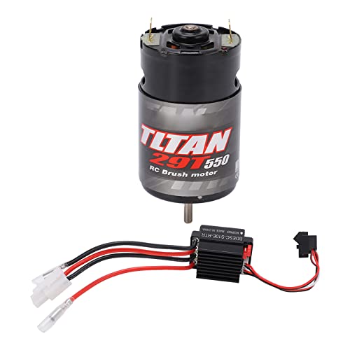 550 Brushed Motor & 320A Two Way ESC Set for RC Car Crawler 29T High Performance Combo with Easy Wiring Options Enhanced Stability - size: 29T
