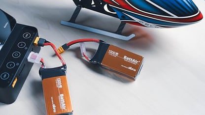 ISDT P30 Bundle: P30 DC 1000W 30A Dual Channel Lipo Battery Charger & 4S 50C 1300mAh Smart Battery for RC Car Plane FPV Drone (2 Packs)