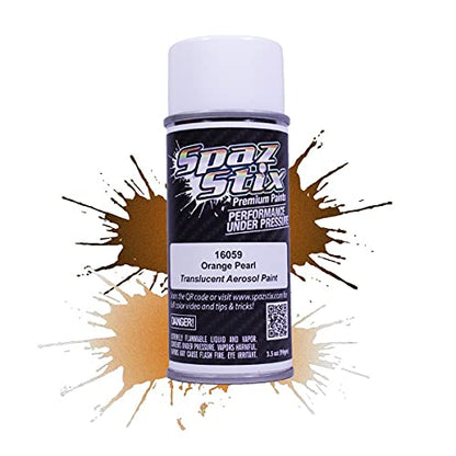 Spaz Stix - Orange Pearl Aerosol Paint, 3.5oz Can