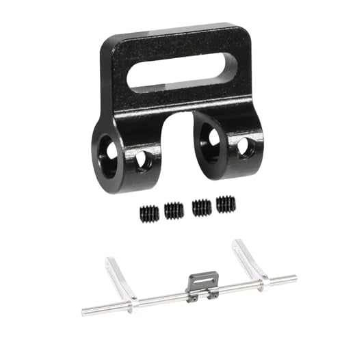 AMK Aluminum Modular Fairlead 4.5mm Tube for Tow Winch Rope 1/10 Scale Bumper Mount Accessories for RC Crawler Axial SCX10 Element Enduro Gen7 Gen8 TRX6 TRX4 Upgrades (Black) - color: Black