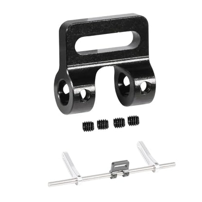 AMK Aluminum Modular Fairlead 4.5mm Tube for Tow Winch Rope 1/10 Scale Bumper Mount Accessories for RC Crawler Axial SCX10 Element Enduro Gen7 Gen8 TRX6 TRX4 Upgrades (Black) - color: Black