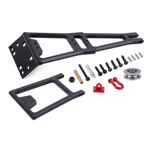 RC Winch/Servo Rescue Truck Tow Truck Crane Arm Wrecker DIY Tool 1/10 RC Crawler Car Axial SCX10 D90 TRX4 Capra LCG Chassis Part (A 5 in 1 Wrecker KIT) - color: A 5 in 1 Wrecker Kit