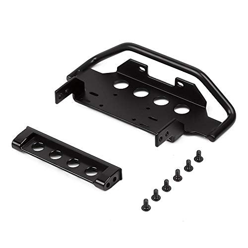 RC Car Metal Front Bumper for 1:10 RC Crawler Traxxas TRX4 G500 TRX6 G63 6X6 Upgrade Parts - Black