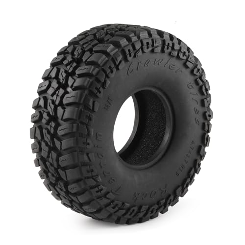 4PCS Soft Rubber Tires for RC 1:10 On Road Car 1.9" Crawler Tires with Foam for Axial SCX10 90047 SCX10 III AXI03007 Redcat Gen8 TRX-4 Tyre