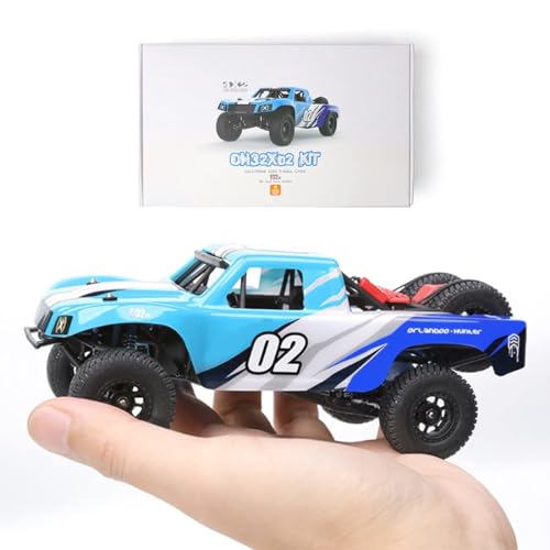 2.4G 1/32 RWD RC Truck, RC Short Buggy, Off Road Electric Toy, Blue, O94R5RMYO1233AMM11M