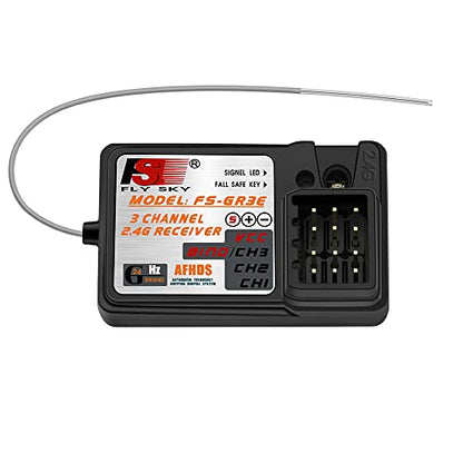 Flysky GR3E Receiver 2.4GHz 3CH for Flysky FS-GT2/GT2B/GT3B/GT3C/IT4S, 1PC