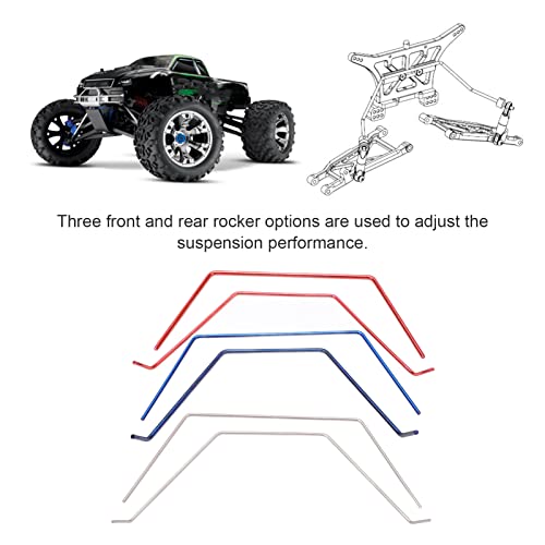 RC Anti Roll Bar Kit, Metal Front and Rear Wide Sway Bar Kit Repair Parts High Hardness Replacement for Slash 2WD for 1/10 RC Car