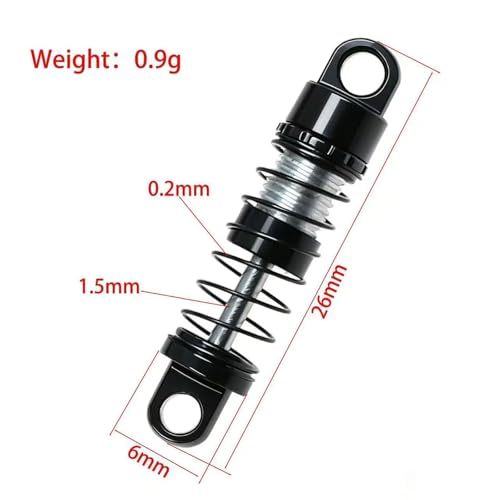 RC Repairs Components for AXIAL SCX30 for Ranger for Wrangler 1/30 Aluminum Adjustable Damping Shock Absorber 26mm RC Car Parts
