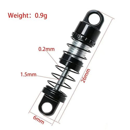 RC Crawlers Components for AXIAL SCX30 for Ranger for Wrangler 1/30 Aluminum Adjustable Damping Shock Absorber 26mm RC Car Parts