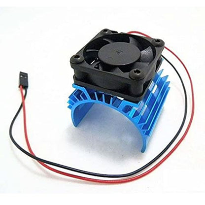 Aluminum Alloy RC Electric Motor Heat Sink Heatsink with 5V Cooling Fan for 1/8 1/10 RC Car Truck Buggy Crawler 540 550 3650 Size Motor