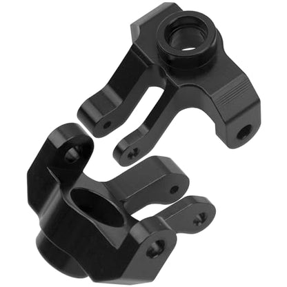 Metal C-Hubs Caster Blocks & Front Steering Blocks & Rear Stub Axle Upgrade Parts Compatible with MN128 MN86s MN86k MN86 G500 1/12 RC Crawler Car (Black) - color: Black